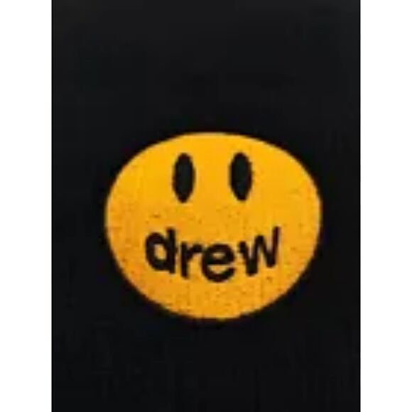 Justin Bieber Drew House Embroidered Mascot Logo Black Beanie Hat | NWOT - Picture 3 of 3